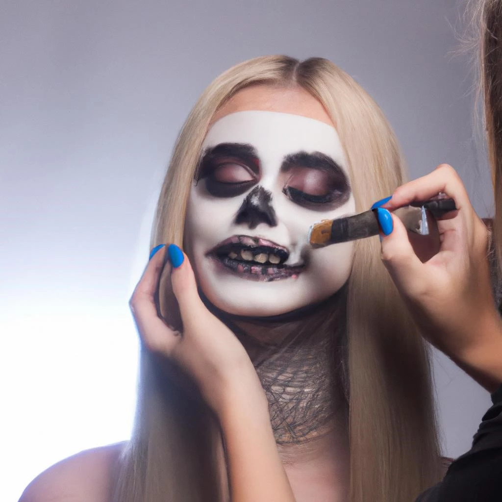 Легкий макияж на Хэллоуин