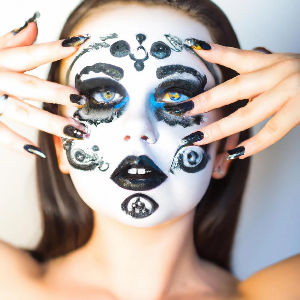 Легкий макияж на Хэллоуин