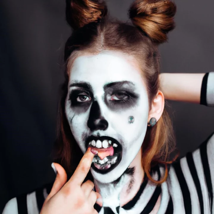 Легкий макияж на Хэллоуин