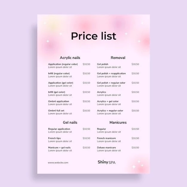 прайс лист для наращивания ресниц Украина