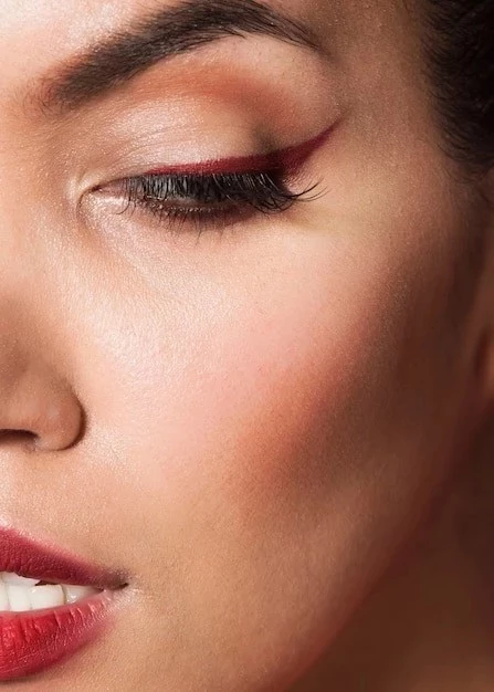 коричневые ресницы нарощенные