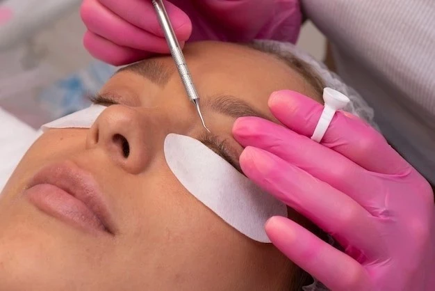 снятие наращенных ресниц