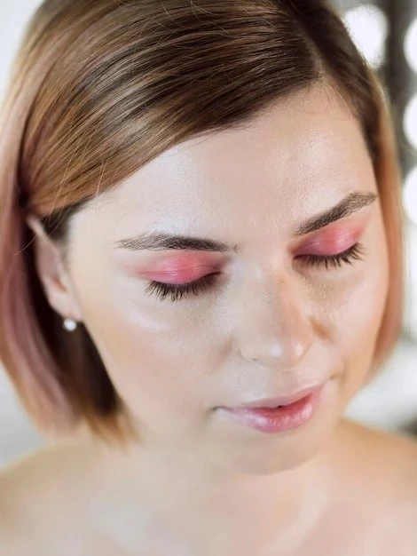 Цветные ресницы омбре