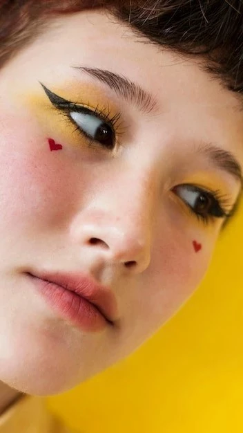 Цветные ресницы омбре